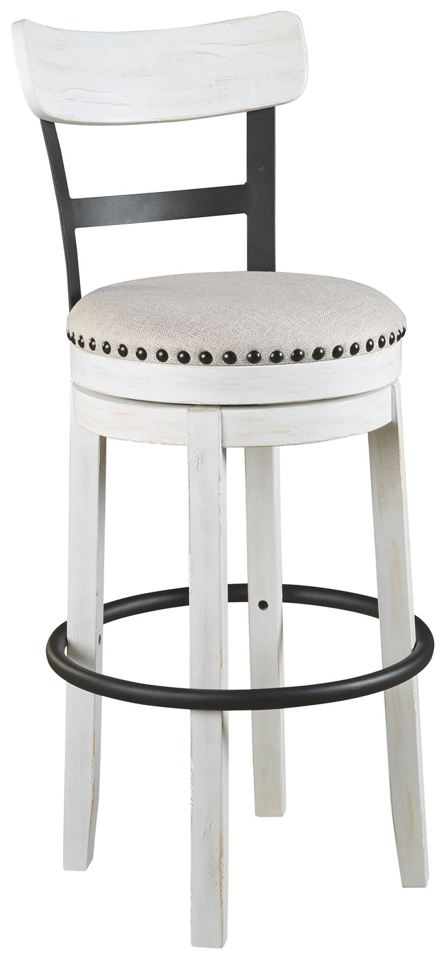 Valebeck -  Tall Upholstered Swivel Barstool Signature Design by Ashley® 