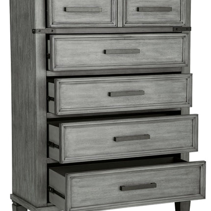 Russelyn - Gray - Five Drawer Chest Signature Design by Ashley® 