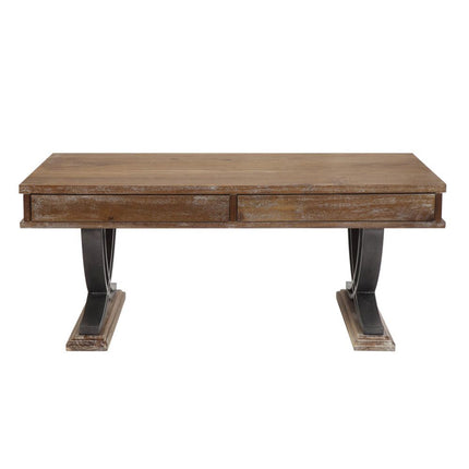 Pellio - Coffee Table - Antique Oak & Black ACME 