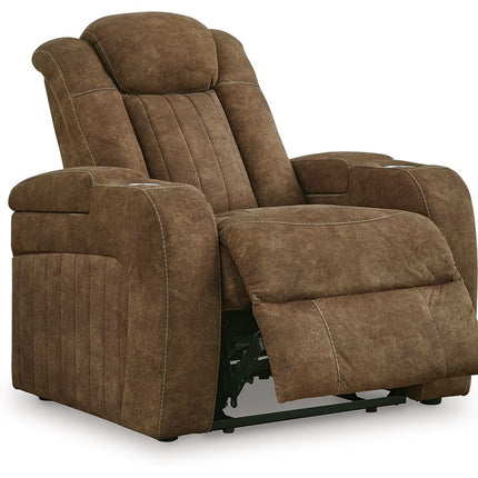 Wolfridge - Brindle - Power Recliner/Adj Headrest Signature Design by Ashley® 