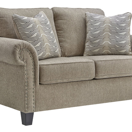 Shewsbury - Pewter - Loveseat Ashley Furniture 