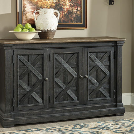 Tyler - Black / Gray - Dining Room Server Ashley Furniture 