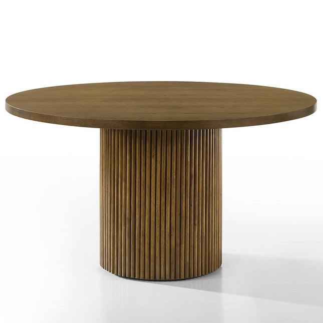 Hezrai - Round Dining Table - Light Brown ACME 