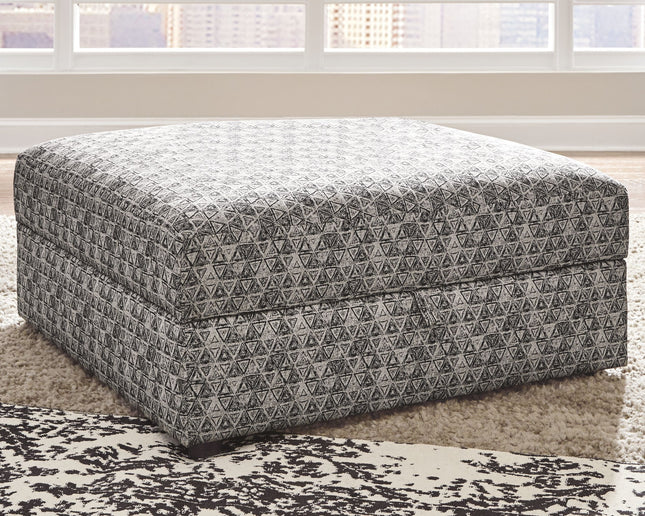 Kellway - Bisque - Ottoman With Storage Ashley Furniture 