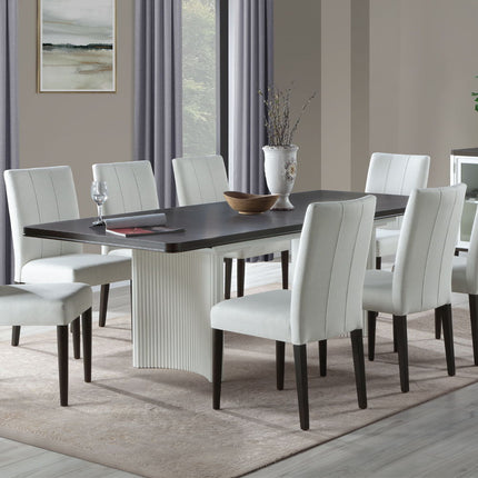 Carena - Dining Table With Leaf - White & Brown Finish ACME 