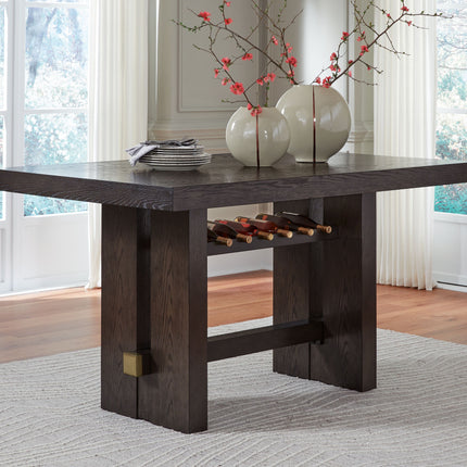 Burkhaus - Dark Brown - Rectangular Dining Room Counter Table Signature Design by Ashley® 