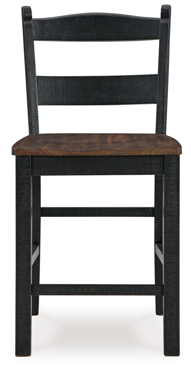 Valebeck - Black / Brown - Barstool (Set of 2) Signature Design by Ashley® 