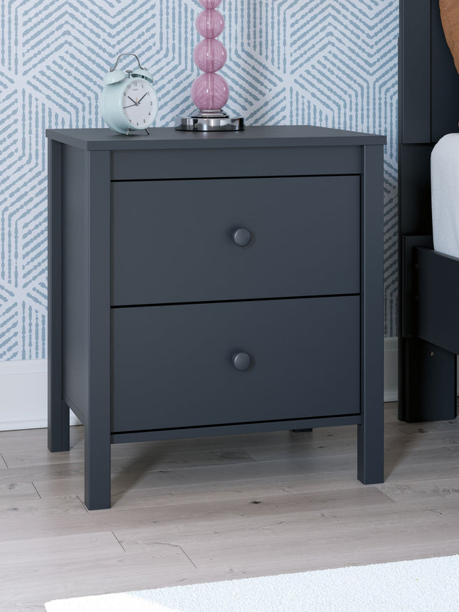 Simmenfort - Navy Blue - Two Drawer Night Stand Signature Design by Ashley® 