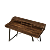 Sange - Desk - Walnut & Black - Tony's Home Furnishings