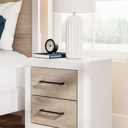 Charbitt - Two-tone - Two Drawer Night Stand Signature Design by Ashley® 