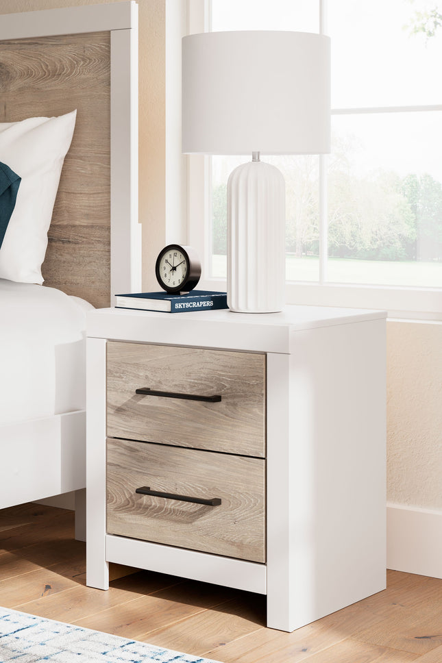 Charbitt - Two-tone - Two Drawer Night Stand Signature Design by Ashley® 