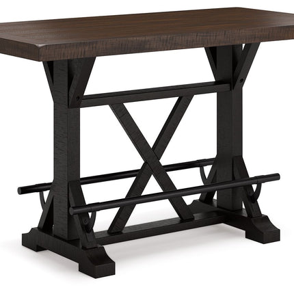 Valebeck - Rect Dining Room Counter Table With Wine Rack Signature Design by Ashley® 