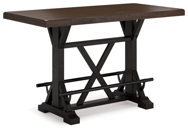 Valebeck - Rect Dining Room Counter Table With Wine Rack Signature Design by Ashley® 