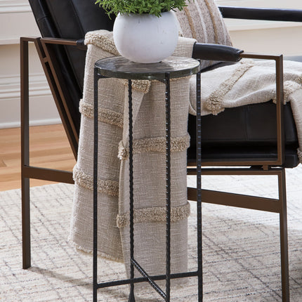 Newgoren - Clear / Black - Accent Table - Tony's Home Furnishings