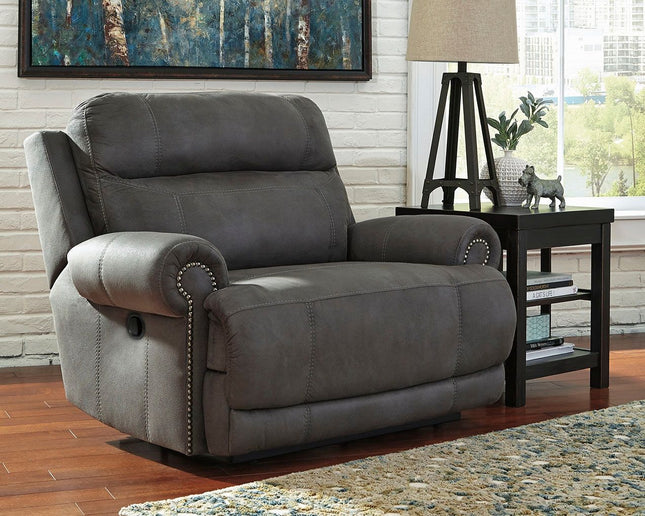 Austere - Gray - Zero Wall Recliner Ashley Furniture 