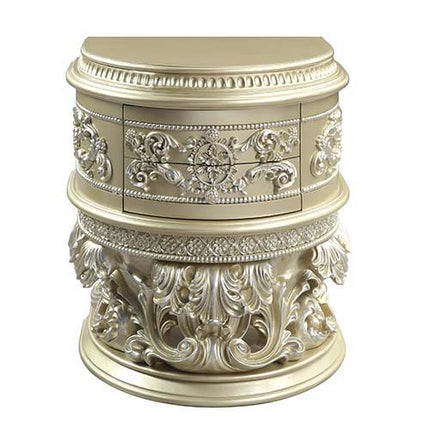 Vatican - Nightstand - Champagne Silver Finish ACME 