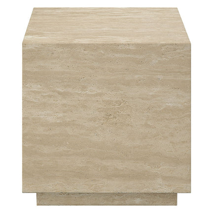 Deon - End Table - Beige Travertine ACME 