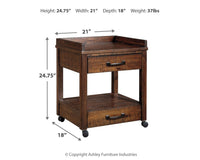 Baldridge - Rustic Brown - Printer Stand Ashley Furniture 