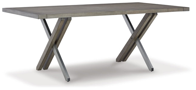 Krystanza - Weathered Gray - Rectangular Dining Room Table Millennium® by Ashley 