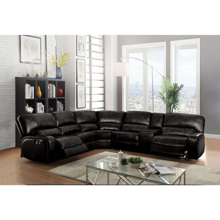 Saul - Power Motion Sectional Sofa - Black ACME 