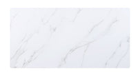 Caspian - Dining Table - White Printed Faux Marble & Black Finish - Tony's Home Furnishings