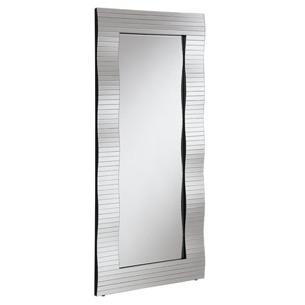 Dominic - Floor Mirror - Pearl Silver ACME 