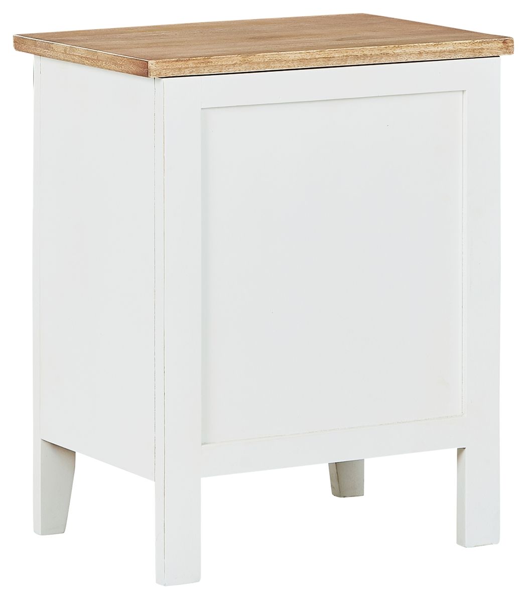 Gylesburg - White / Brown - Accent Cabinet - Tony's Home Furnishings