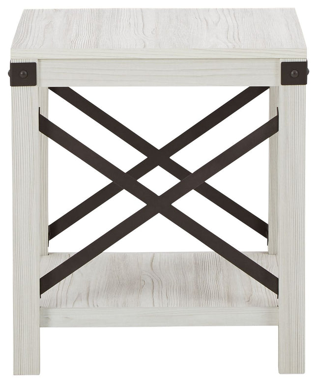 Bayflynn - Whitewash - Square End Table Signature Design by Ashley® 