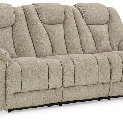 Hindmarsh - Stone - 2 Pc. - Power Reclining Sofa, Power Reclining Loveseat Signature Design by Ashley® 