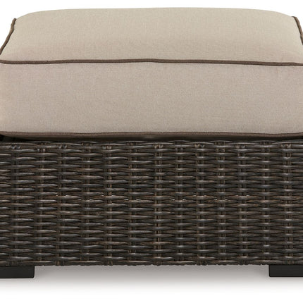 Coastline Bay - Brown - Ottoman With Cushion Signature Design by Ashley® 