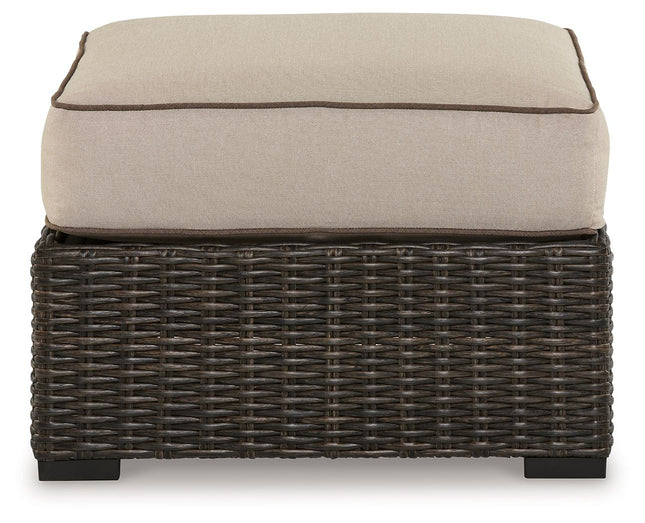 Coastline Bay - Brown - Ottoman With Cushion Signature Design by Ashley® 