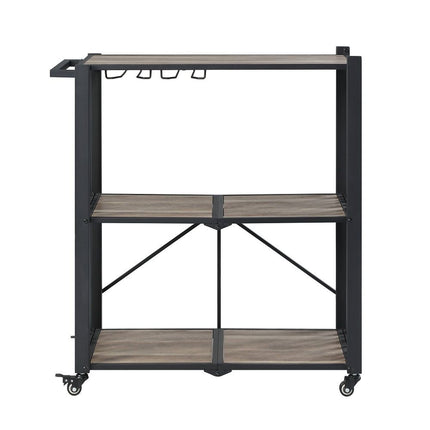 Zudora - Folding Serving Cart - Black ACME 