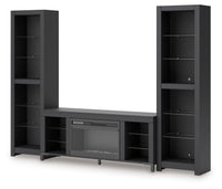 Cayberry - Black - 3-Piece Entertainment Center With Electric Fireplace Signature Design by Ashley® 