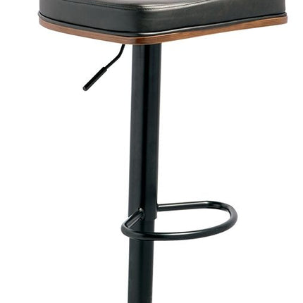 Bellatier - Brown / Black - Tall Uph Swivel Barstool Signature Design by Ashley® 