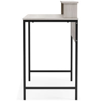 Thumbnail for Bayflynn - White / Black - Home Office Desk With Hutch - Tony's Home Furnishings