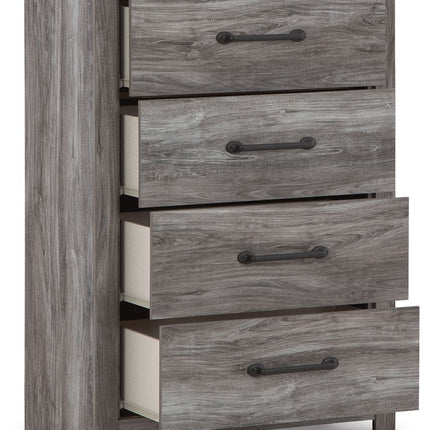 Bronyan - Dark Gray - Four Drawer Chest Signature Design by Ashley® 