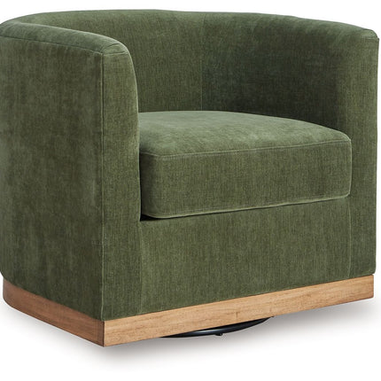 Jersonlow - Forest Green - Swivel Chair - Tony's Home Furnishings