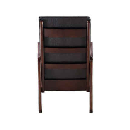 Raina - Rocking Chair - Dark Brown PU & Espresso Finish ACME 