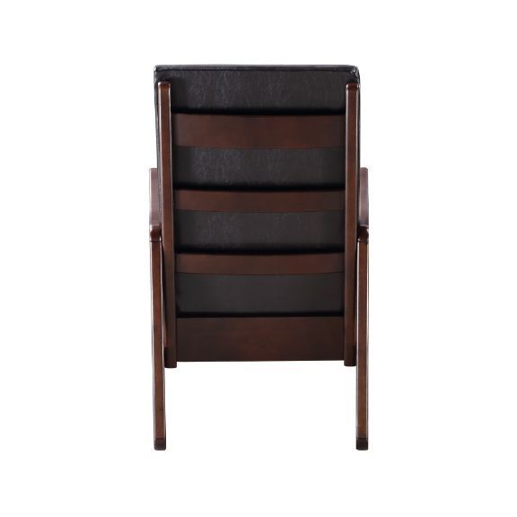 Raina - Rocking Chair - Dark Brown PU & Espresso Finish ACME 