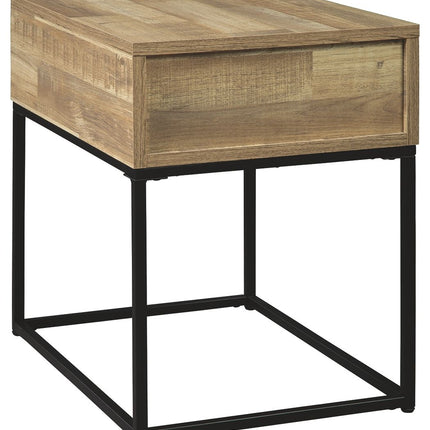 Gerdanet - Natural - Rectangular End Table Ashley Furniture 