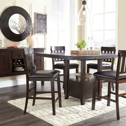 Haddigan - Dining Table With Bar Stools Signature Design by Ashley® 