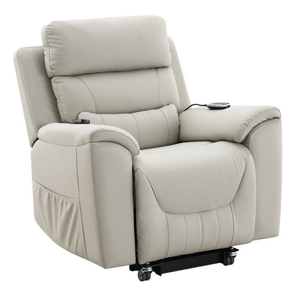 Marsha - Power Recliner With Lift & Massage - Light Gray Silicone Synthetic Leather ACME 