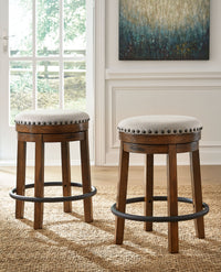 Valebeck - Upholstered Swivel Stool Signature Design by Ashley® 