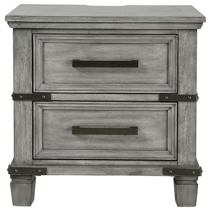 Russelyn - Gray - Two Drawer Night Stand Signature Design by Ashley® 