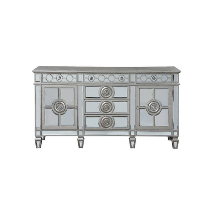 Varian - Server - Mirrored & Antique Platinum - 36" ACME 