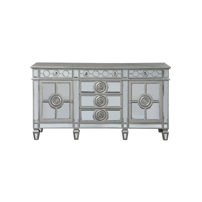 Varian - Server - Mirrored & Antique Platinum - 36" ACME 