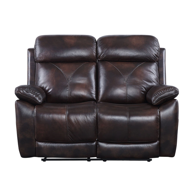 Perfiel - Loveseat - 2 Tone Dark Brown Top Grain Leather ACME 