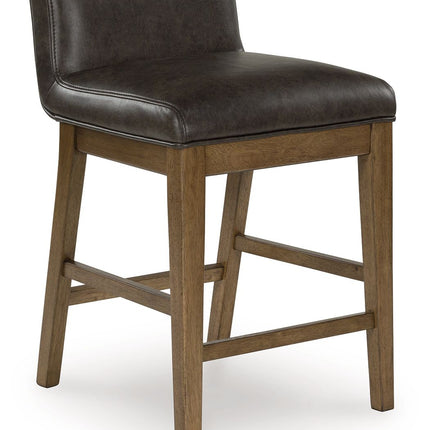 Cabalynn - Two-tone Brown - Upholstered Barstool (Set of 2) Signature Design by Ashley® 