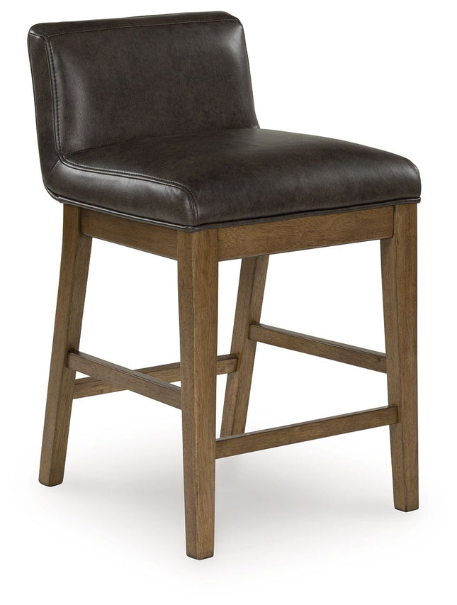 Cabalynn - Two-tone Brown - Upholstered Barstool (Set of 2) Signature Design by Ashley® 