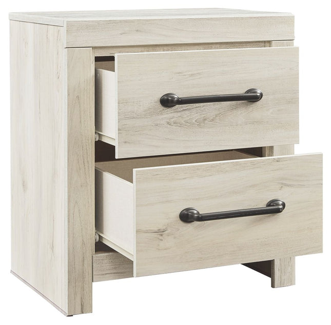 Cambeck - Whitewash - Two Drawer Night Stand Ashley Furniture 